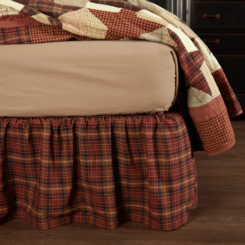 Bed skirts with a soft fleece lining for added comfortAbilene Star Bed Skirt