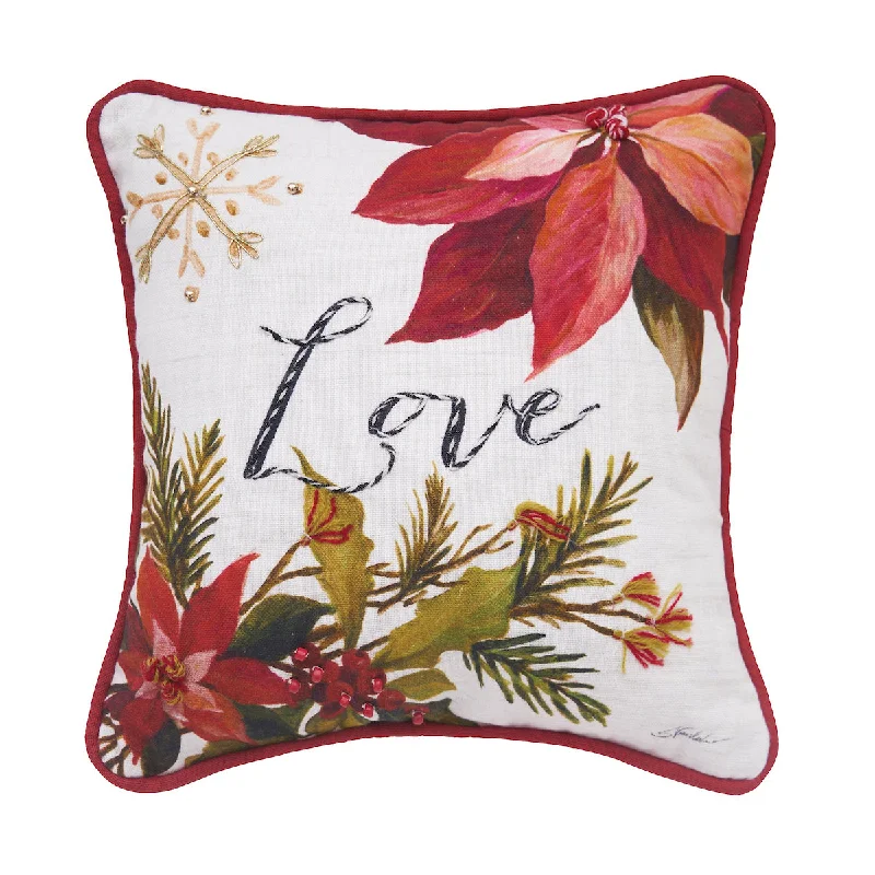 Cooling Pillows for Hot SleepersLove Poinsettia Mini Pillow