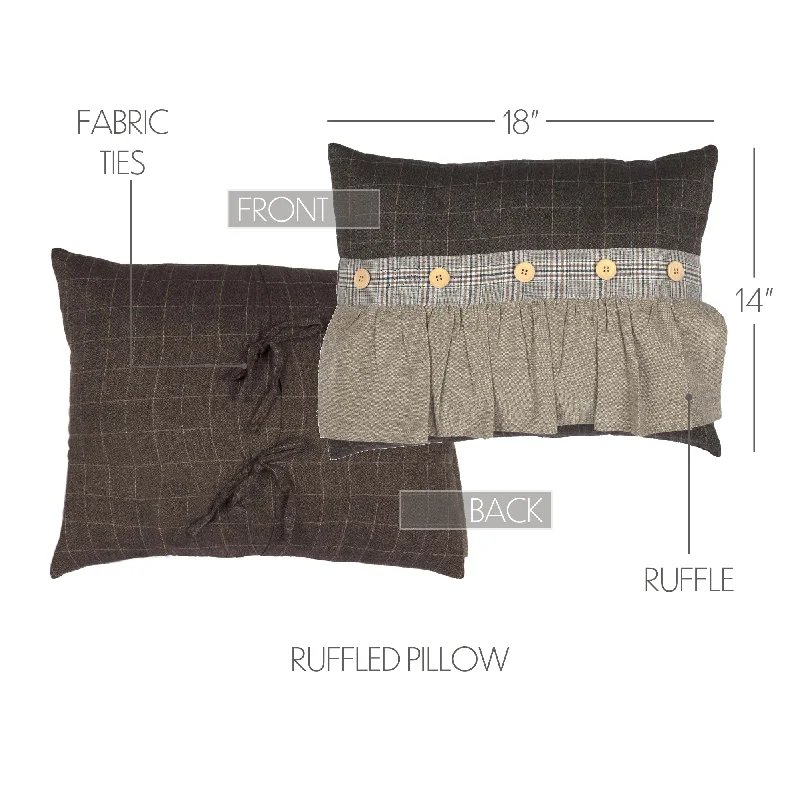 Bed skirts in neutral colors for easy pairingRory Ruffled Pillow 14x18