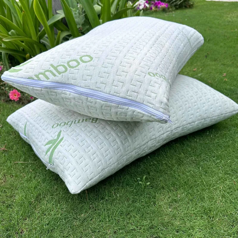 Silk Pillows for Smooth Skin and HairBamboo Green Pillow Cover