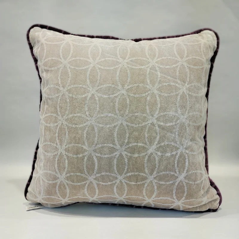 Pregnancy Pillows for Expectant MothersFADE VELVET PILLOW (ivory purple edge)