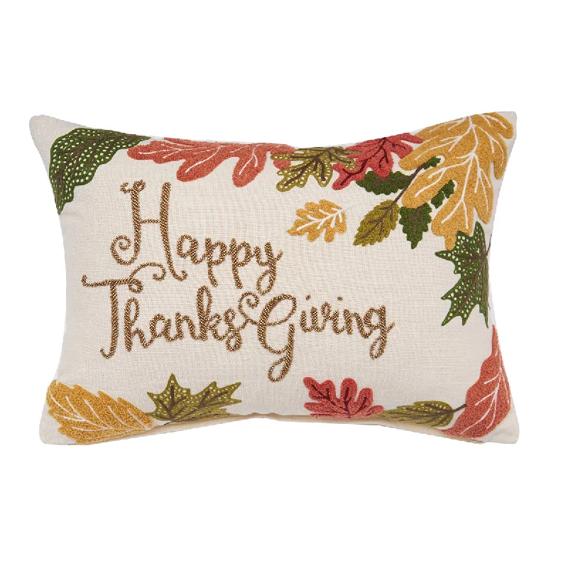Firm Pillows for Side SleepersHappy Thanksgiving Leaves Pillow