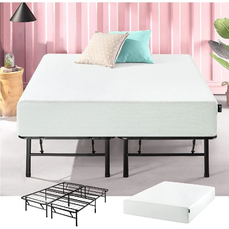 Innerspring mattresses with coil counts for support10 Inch Green Tea Memory Foam Mattress and SmartBase Metal Mattress Foundation Set Innerspring mattresses with coil counts for support10 Inch Green Tea Memory Foam Mattress and SmartBase Metal Mattress Foundation Set