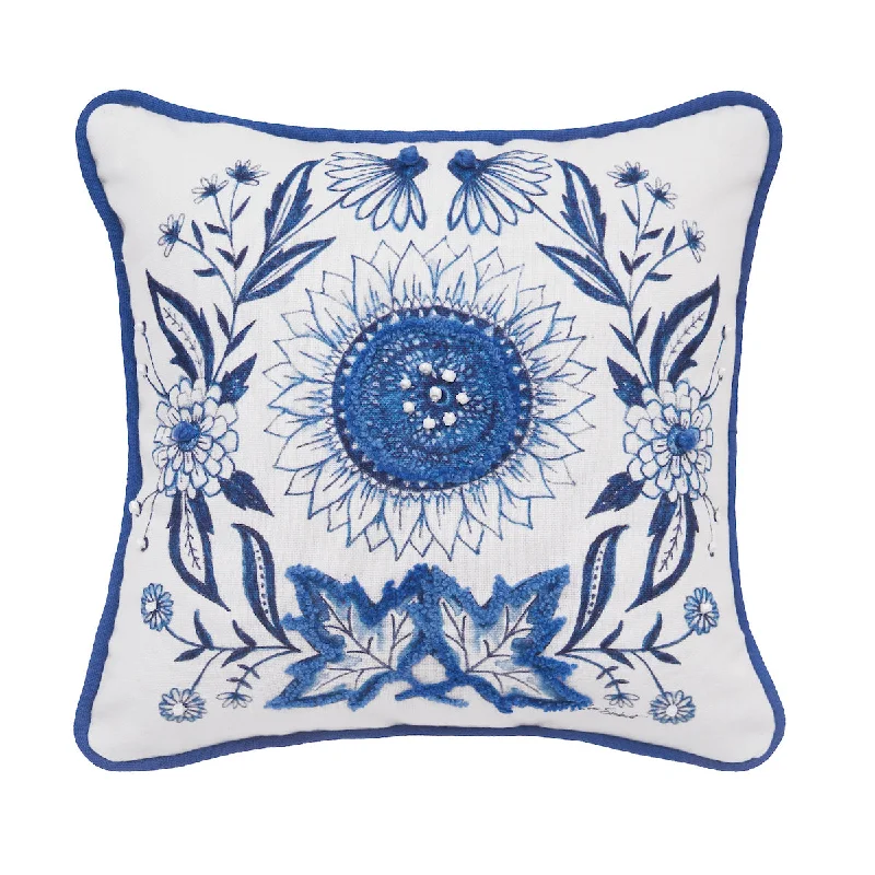 Feather Pillows for a Luxurious SleepBlue Harvest Sunflower Mini Pillow