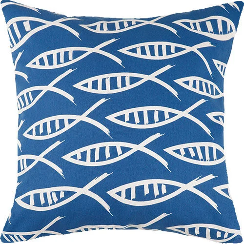 Cotton Pillows for Natural ComfortIndigo Coast Outdoor Pillow  20 in.