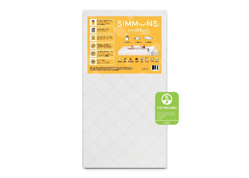 Hybrid mattresses combining foam and innerspring technologyDayDream 2-Sided Crib and Toddler Mattress Hybrid mattresses combining foam and innerspring technologyDayDream 2-Sided Crib and Toddler Mattress