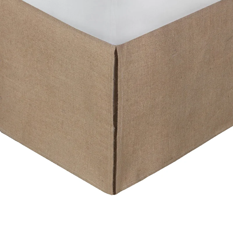 Bed skirts with a nautical themeKuma King Bed Skirt, Spilt Corners, Burlap Drop, Polyester Platform, Brown Bed skirts with a nautical themeKuma King Bed Skirt, Spilt Corners, Burlap Drop, Polyester Platform, Brown