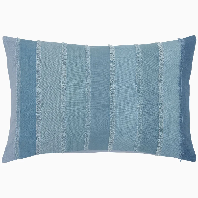 Pregnancy Pillows for Expectant MothersFringed Light Indigo Kidney Pillow