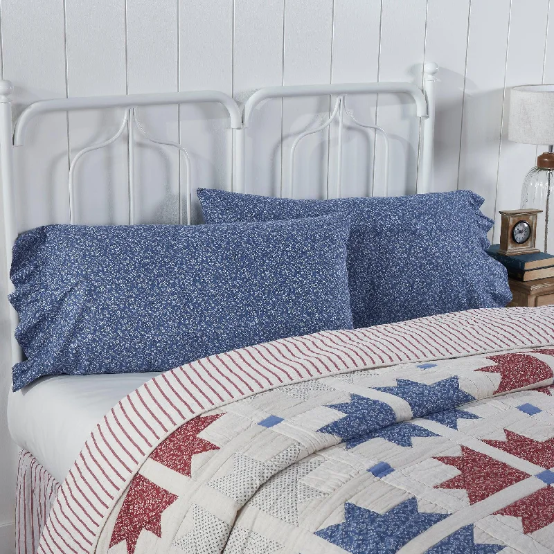 Adjustable Pillows for Customized ComfortCelebration Ruffled King Pillow Case Set of 2 21x36+4 VHC Brands