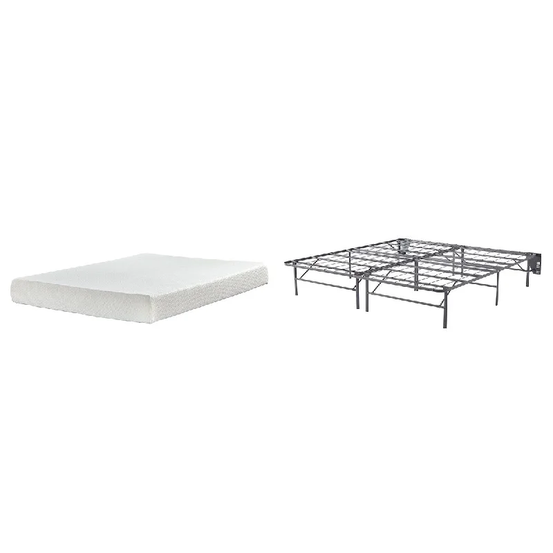 Organic cotton mattresses for a chemical - free sleep surfaceSignature Design by Ashley Chime 8 Inch Memory Foam Black/White 2-Piece King Mattress Package Organic cotton mattresses for a chemical - free sleep surfaceSignature Design by Ashley Chime 8 Inch Memory Foam Black/White 2-Piece King Mattress Package