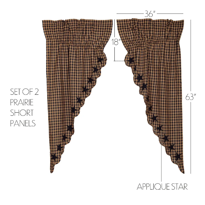 Full - size bed skirts with a gathered fabricNavy Star Scalloped Prairie Short Panel Set of 2 63x36x18