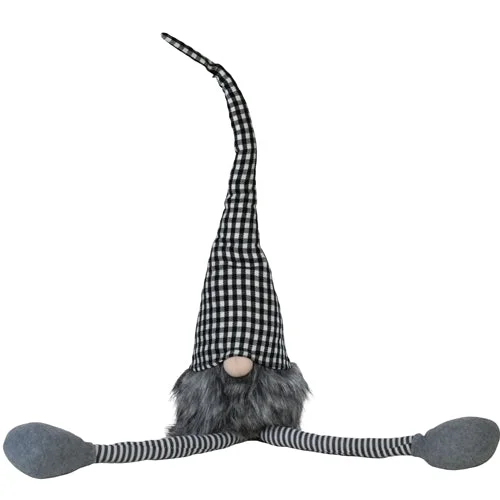 King - size bed skirts in solid colors*Checkered Gnome w/Dangle Legs