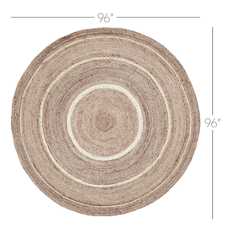 Bed skirts with a jacquard weave for a textured lookNatural & Creme Jute Rug w/ Pad 8ft Round Bed skirts with a jacquard weave for a textured lookNatural & Creme Jute Rug w/ Pad 8ft Round