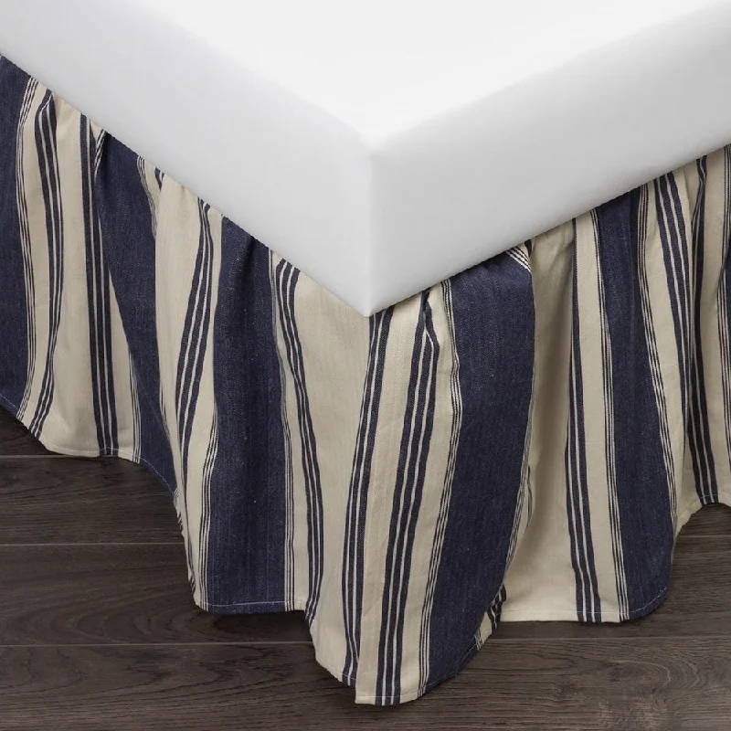 Checkered bed skirts for a classic patternCanon Blue Cotton 18-inch Drop 3 Piece Tuck in Bed Skirt Checkered bed skirts for a classic patternCanon Blue Cotton 18-inch Drop 3 Piece Tuck in Bed Skirt