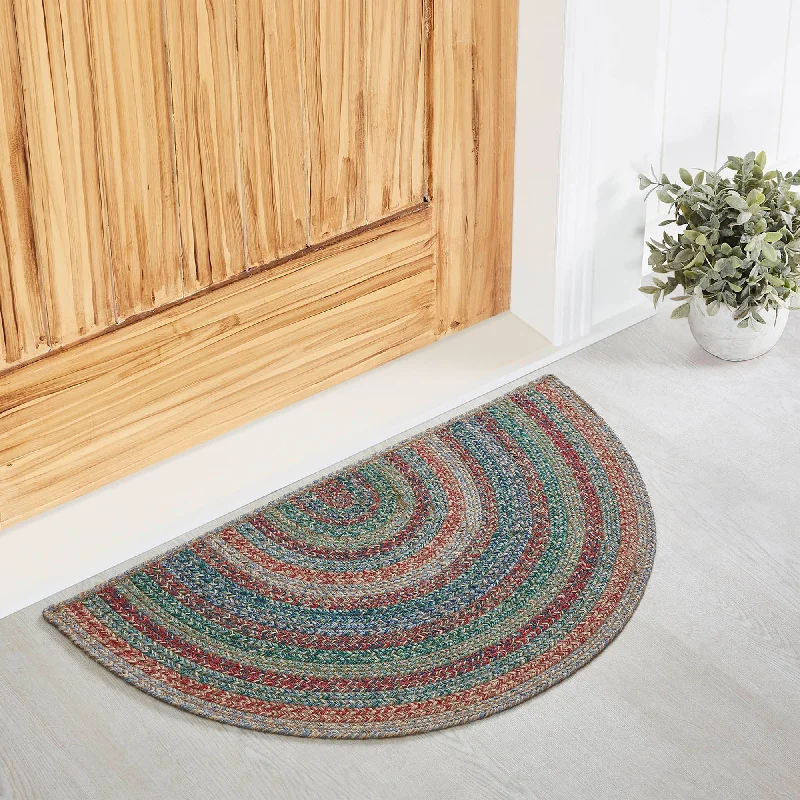 Bed skirts with a nautical themeMulti Jute Rug Half Circle w/ Pad 19.5x36