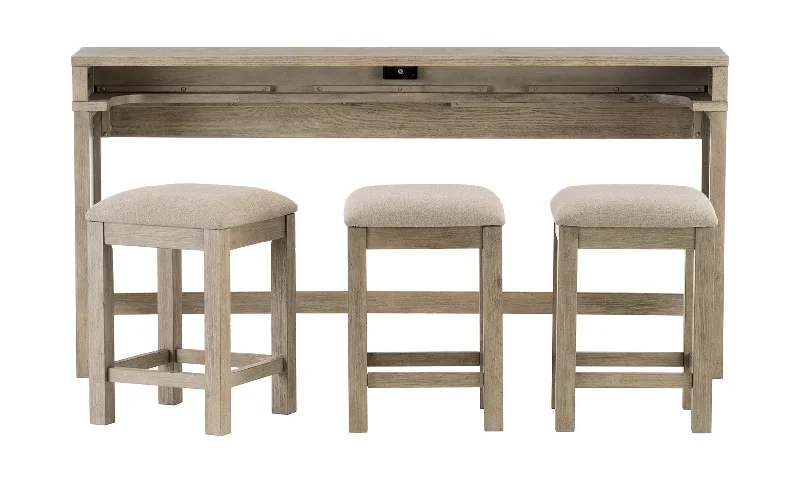 Gel - infused memory foam mattresses for cooler sleepBarlett Table and 3 Stools