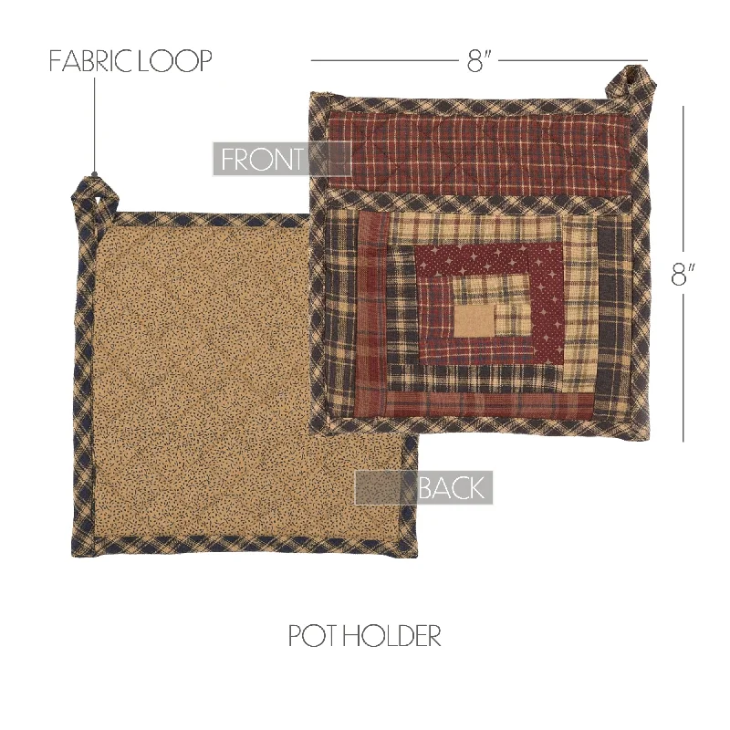 Bed skirts with a contemporary styleMillsboro Pot Holder Patch with Pocket 8x8