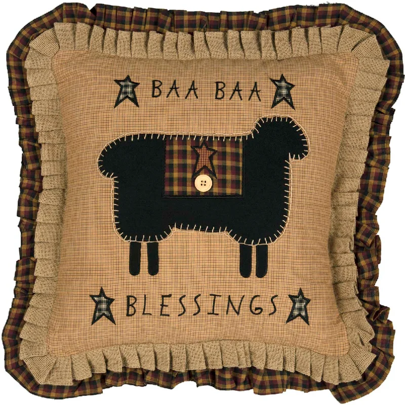 Down Alternative Pillows for Ethical ChoicesHeritage Farms Baa Baa Blessings Pillow 18 inch Down Alternative Pillows for Ethical ChoicesHeritage Farms Baa Baa Blessings Pillow 18 inch