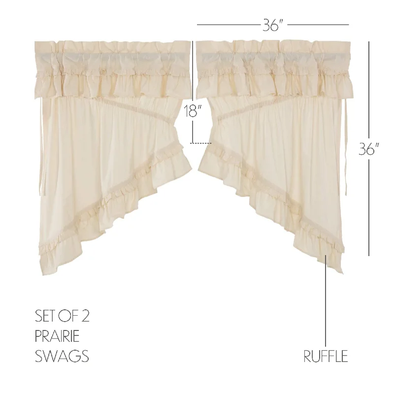 Velvet bed skirts for a luxurious and elegant appearanceMuslin Ruffled Unbleached Natural Prairie Swag Set of 2 36x36x18 Velvet bed skirts for a luxurious and elegant appearanceMuslin Ruffled Unbleached Natural Prairie Swag Set of 2 36x36x18