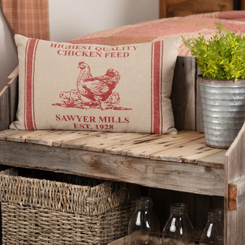 Kids Pillows with Fun DesignsFarmstead Red Hen And Chicks Pillow