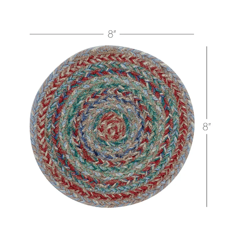 Floral - printed bed skirts for a feminine touchMulti Jute Trivet 8 inch Diameter Set of 3