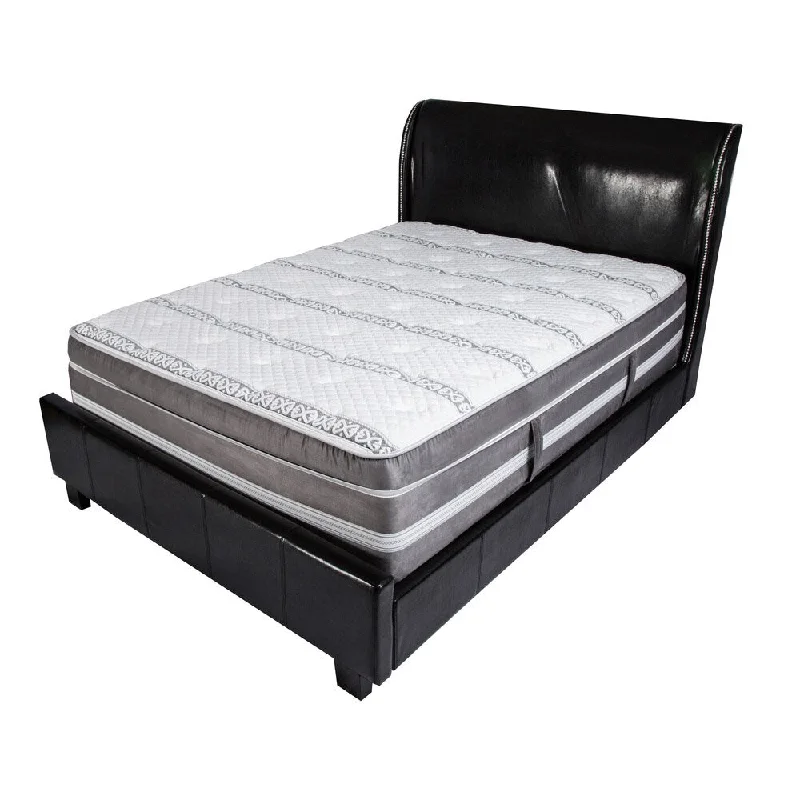 Wool - filled mattresses for natural insulation and moisture - wickingFurniture of America Englander 19-inch Full-size Euro Top Gel Hybrid Mattress Wool - filled mattresses for natural insulation and moisture - wickingFurniture of America Englander 19-inch Full-size Euro Top Gel Hybrid Mattress