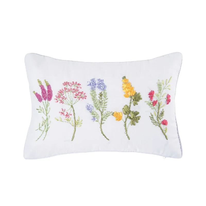 Plush Pillows for a Cozy BedBotanical Ribbon Pillow
