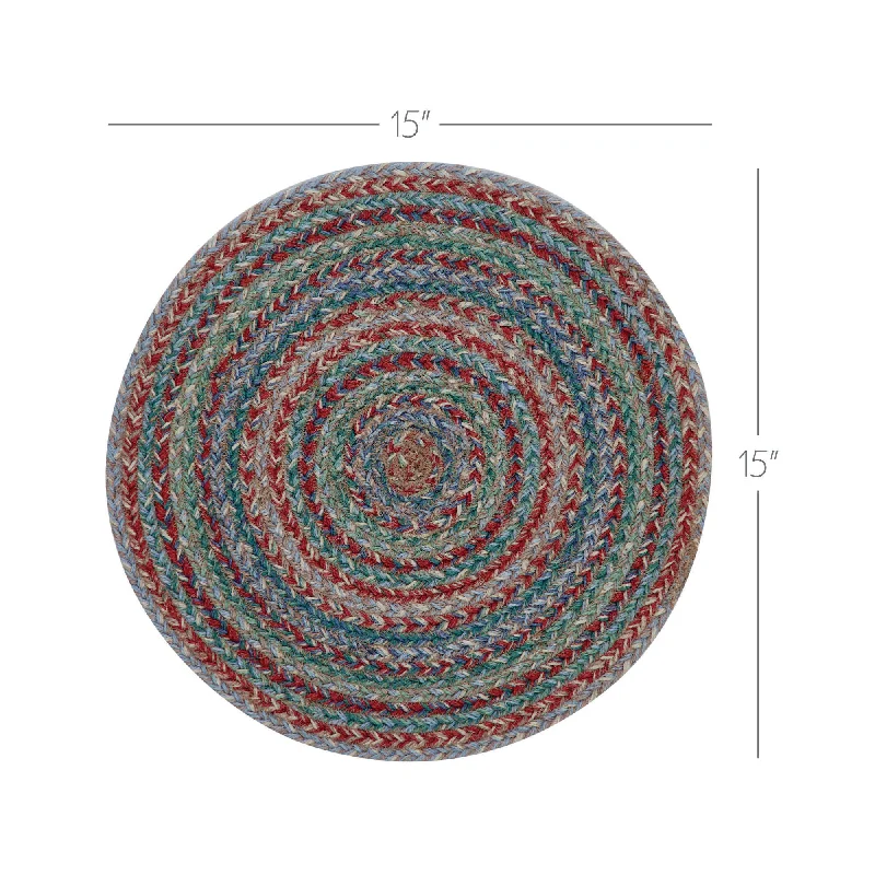 Bed skirts with a football - team - colored patternMulti Jute Trivet 15 inch Diameter