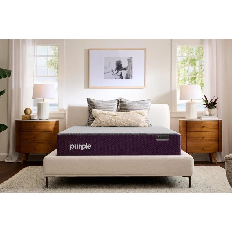 Natural latex and organic cotton blend mattressesPurple RestorePlus Hybrid Soft 13" Mattress Natural latex and organic cotton blend mattressesPurple RestorePlus Hybrid Soft 13" Mattress