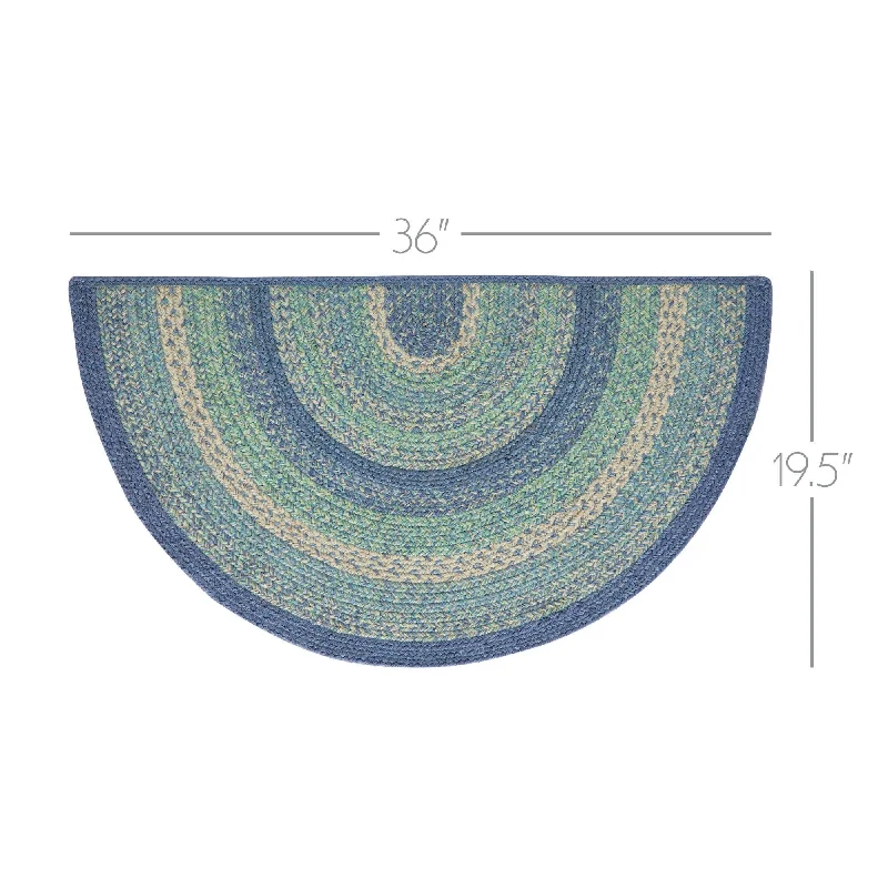 Bed skirts with a scalloped hem for a charming detailJolie Jute Rug Half Circle w/ Pad 19.5x36 Bed skirts with a scalloped hem for a charming detailJolie Jute Rug Half Circle w/ Pad 19.5x36