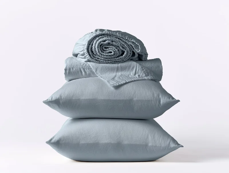 Plush Pillows for a Cozy BedCloud Soft Organic Sateen Sheet Set
