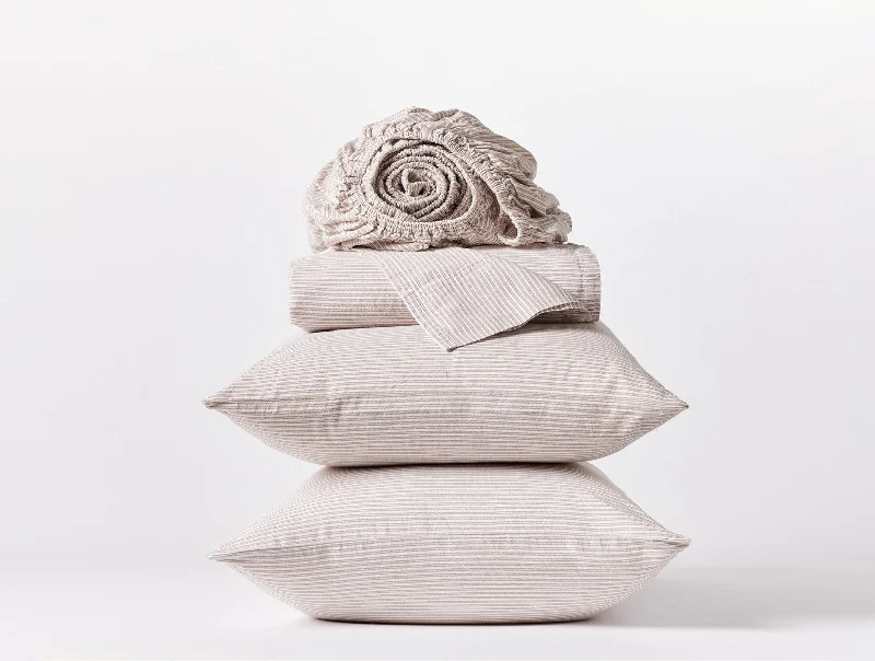 Round Pillows for Boho-Style InteriorsClimate Beneficial™ Cotton Soft Washed Sheet Set - Renewed