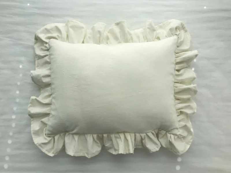 Cooling Pillows for Hot SleepersPorcelain Ruffled Crib Pillow