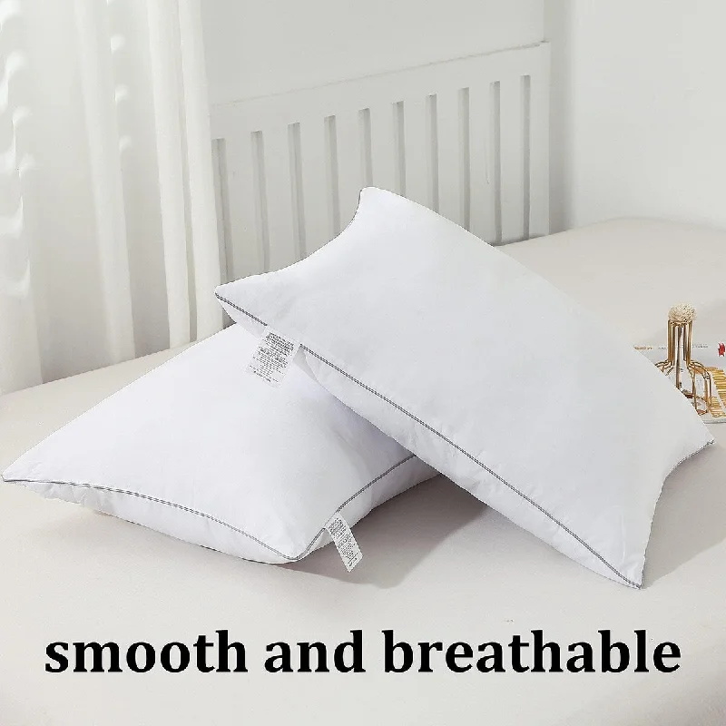 Soft and Fluffy Pillows for Bedroom ComfortShatex Extra Firm White Cooling Bed Pillows 2 Packs Soft and Fluffy Pillows for Bedroom ComfortShatex Extra Firm White Cooling Bed Pillows 2 Packs