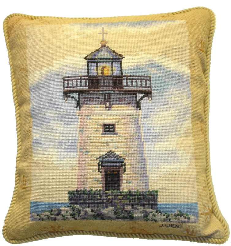 Down Alternative Pillows for Ethical ChoicesLighthouse Grosspoint & Pettipoint Pillow 18 in. x 16 in.