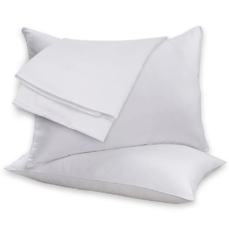 Cooling Pillows for Hot SleepersBeauty Sleep Feather Cotton Pillow Set - White