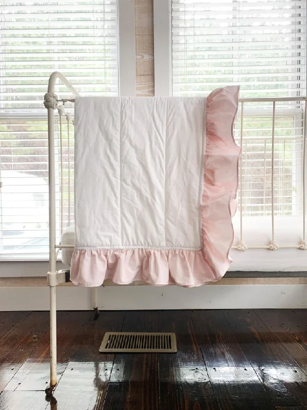 Orthopedic Pillows for Back Pain ReliefWhite and Baby Pink Ruffled Baby Crib Quilt