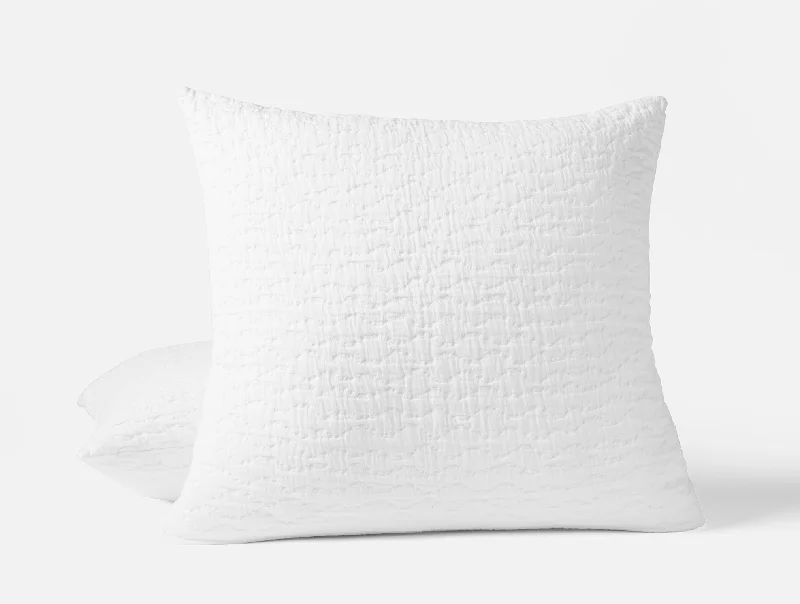 Soft and Fluffy Pillows for Bedroom ComfortPescadero Matelasse Organic Sham
