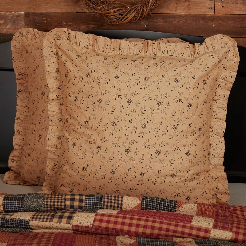 Square Pillows for Modern Home DecorMaisie Fabric Euro Sham 26x26 VHC Brands