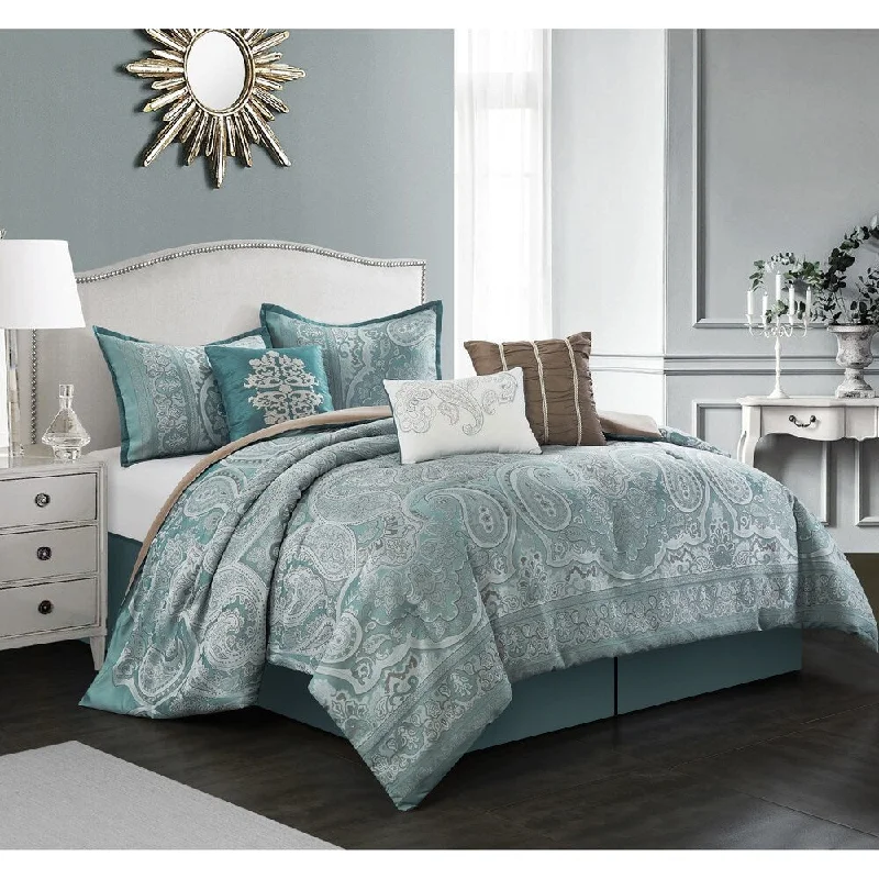 Down - filled comforters for supreme warmth and lightnessGracewood Hollow Asghar 7-Piece Paisley Comforter Set Down - filled comforters for supreme warmth and lightnessGracewood Hollow Asghar 7-Piece Paisley Comforter Set