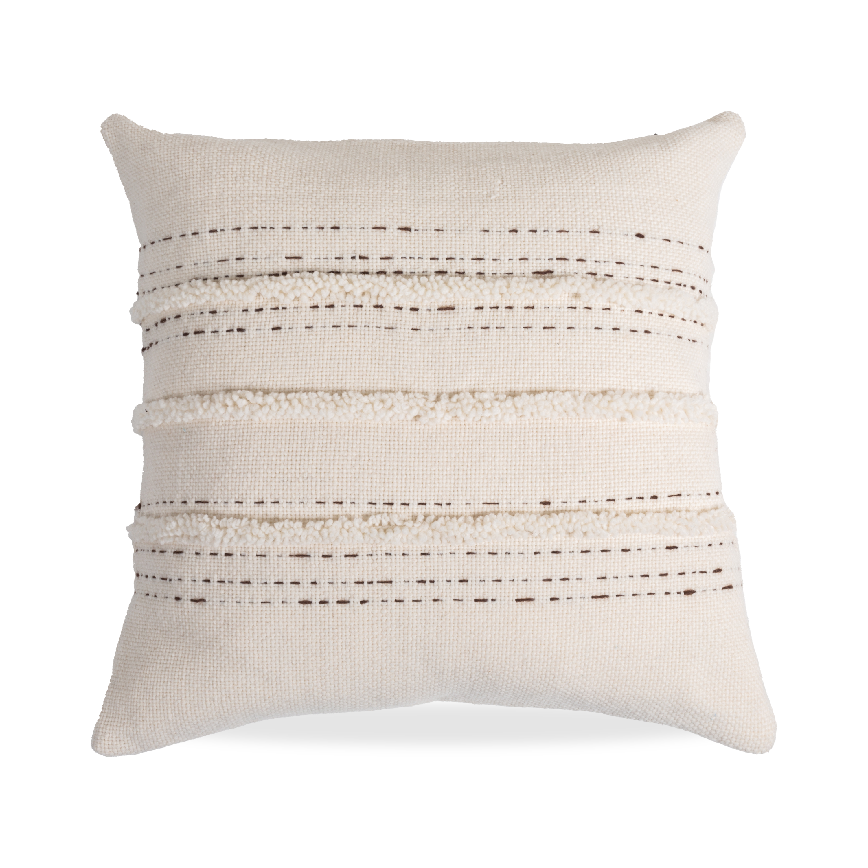 Down Alternative Pillows for Ethical ChoicesDot Fringe Wool Pillow