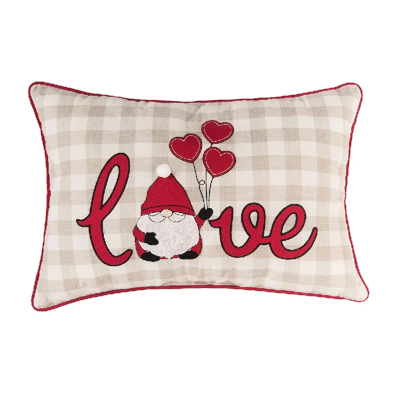 Cotton Pillows for Natural ComfortLove Gnome Hearts Pillow