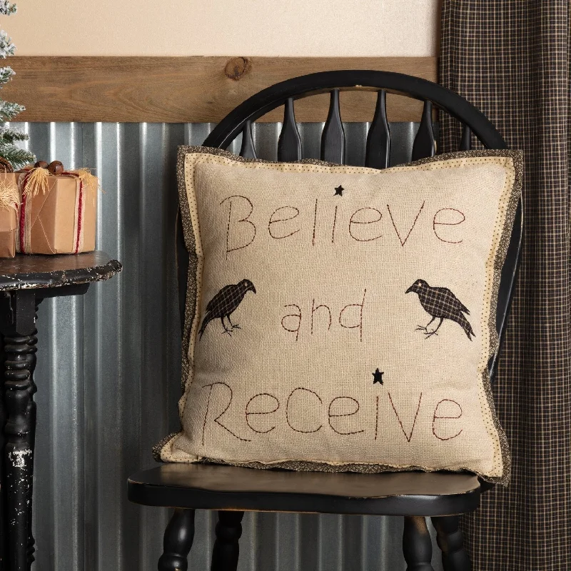 Bolster Pillows for Sofa DecorationKettlehurst Believe and Receive Pillow 18"