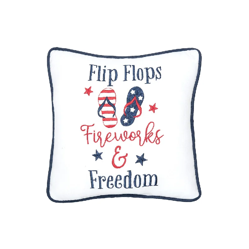Pregnancy Pillows for Expectant MothersFlip Flops, Fireworks Mini Pillow