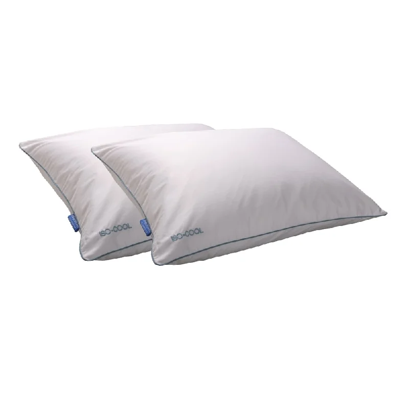 Cooling Pillows for Hot SleepersSplendorest Iso-Cool Traditional Polyester Pillow with Outlast Cover (Set of 2) - White Cooling Pillows for Hot SleepersSplendorest Iso-Cool Traditional Polyester Pillow with Outlast Cover (Set of 2) - White