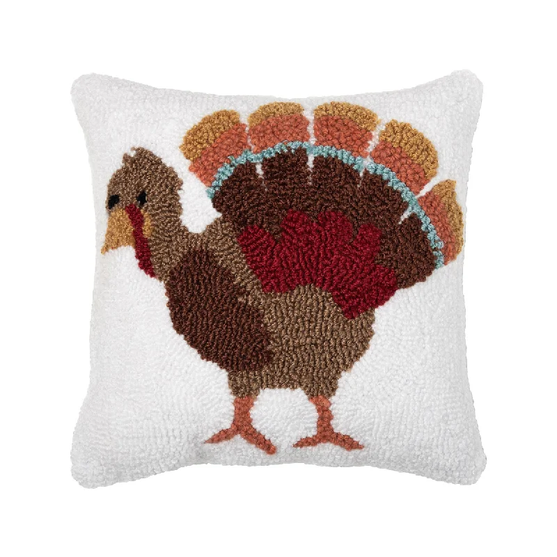 Back Support Pillows for Office ChairsTurkey Feathers Hooked Mini Pillow