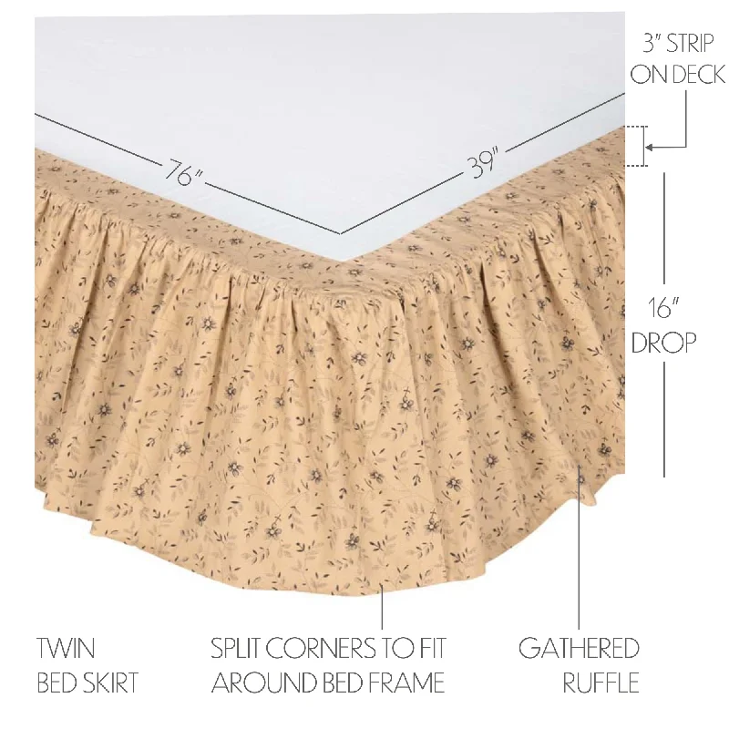 Bed skirts with a plaid pattern for a traditional styleMaisie Twin Bed Skirt 39x76x16 Bed skirts with a plaid pattern for a traditional styleMaisie Twin Bed Skirt 39x76x16