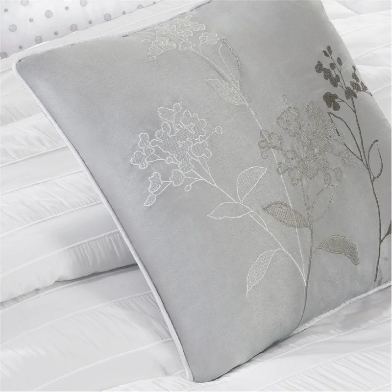 Microfiber - filled comforters that are lightweight and easy to care forGracie Mills Doyle Modern 7-Piece Wrinkle-Texture Stripe Comforter Set Microfiber - filled comforters that are lightweight and easy to care forGracie Mills Doyle Modern 7-Piece Wrinkle-Texture Stripe Comforter Set