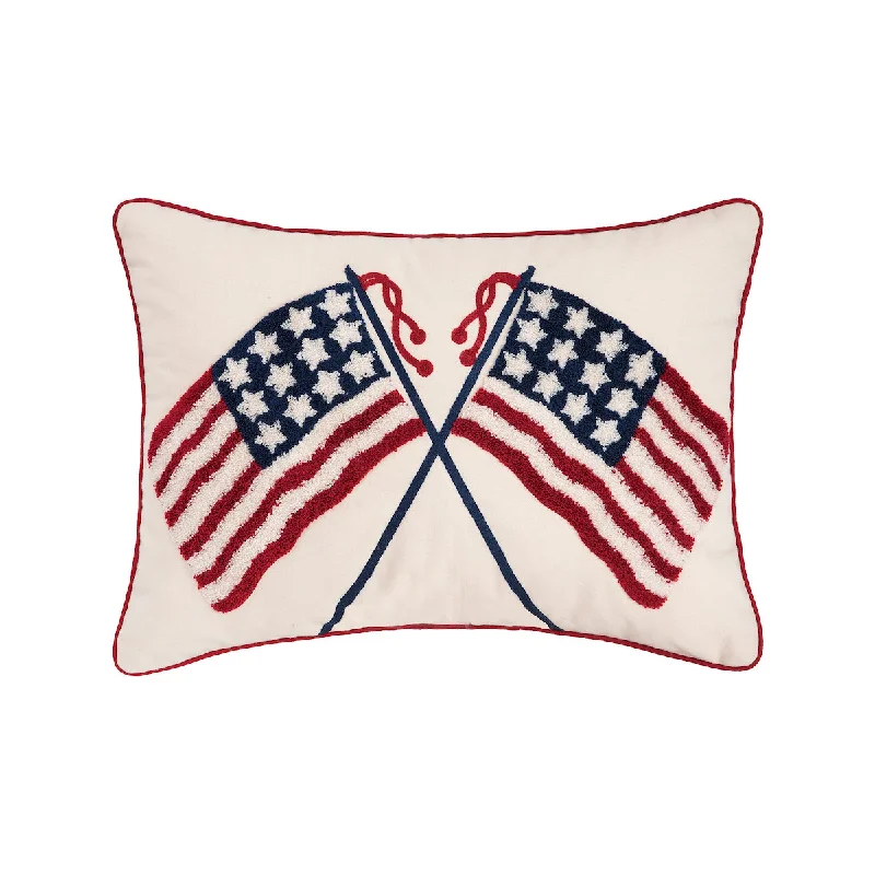 Decorative Pillows for Living Room MakeoverDouble US Flag Pillow