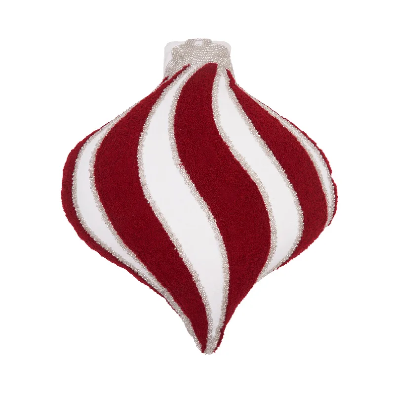 Back Support Pillows for Office ChairsRed Ornament Shaped Pillow